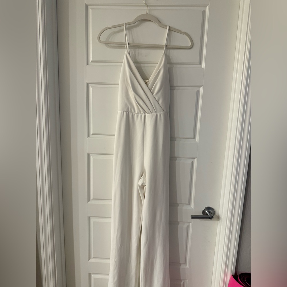 Francesca's Collections White Jumpsuit